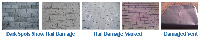 Hail Damaged Roofs