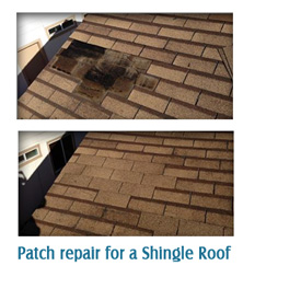 Patch Repair on a Shingle Roof